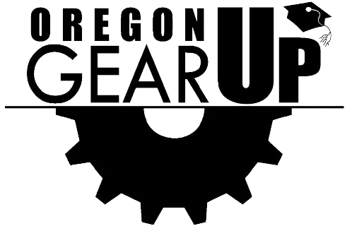 Oregon GEAR UP logo in black